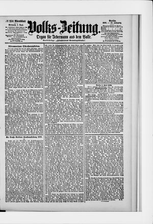 Volks-Zeitung vom 01.06.1898