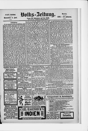 Volks-Zeitung vom 11.06.1898