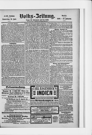 Volks-Zeitung on Jun 16, 1898