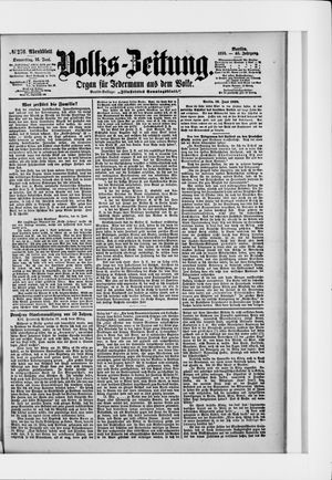 Volks-Zeitung vom 16.06.1898