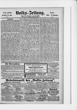 Volks-Zeitung on Jun 21, 1898