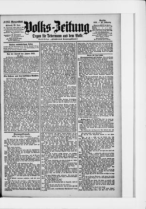 Volks-Zeitung vom 22.06.1898