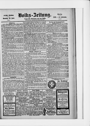 Volks-Zeitung vom 26.06.1898
