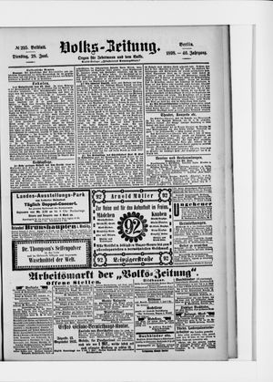 Volks-Zeitung vom 28.06.1898