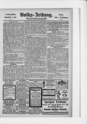 Volks-Zeitung on Jul 2, 1898
