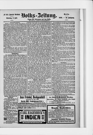 Volks-Zeitung vom 03.07.1898