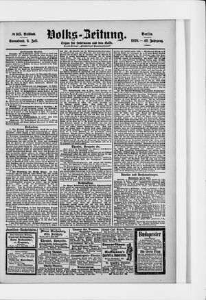 Volks-Zeitung vom 09.07.1898