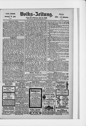 Volks-Zeitung vom 10.07.1898