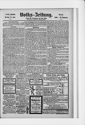 Volks-Zeitung vom 15.07.1898