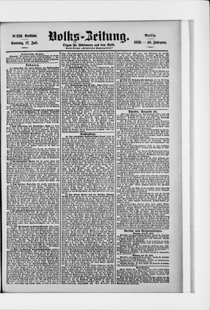 Volks-Zeitung vom 17.07.1898