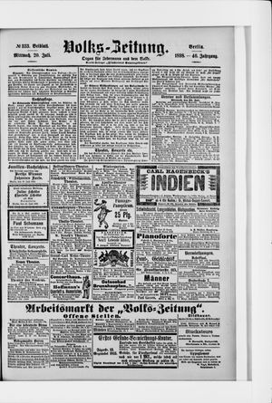 Volks-Zeitung on Jul 20, 1898