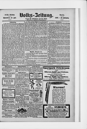 Volks-Zeitung vom 30.07.1898
