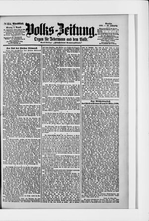 Volks-Zeitung vom 01.08.1898