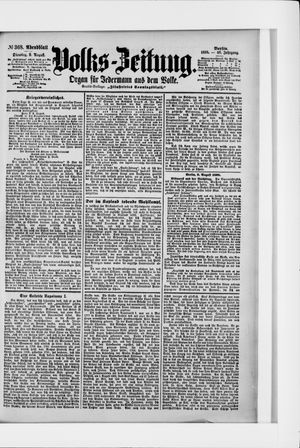 Volks-Zeitung vom 09.08.1898