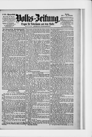 Volks-Zeitung vom 11.08.1898