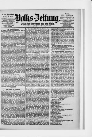 Volks-Zeitung vom 16.08.1898