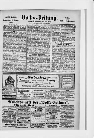 Volks-Zeitung on Aug 18, 1898