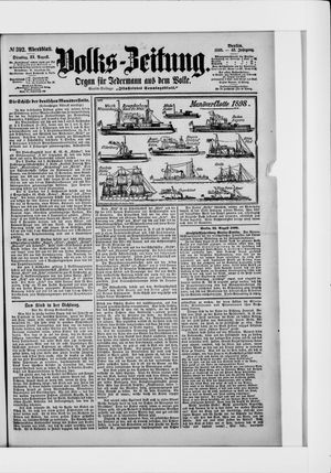 Volks-Zeitung vom 23.08.1898