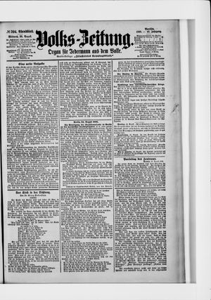 Volks-Zeitung on Aug 24, 1898