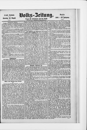 Volks-Zeitung vom 28.08.1898