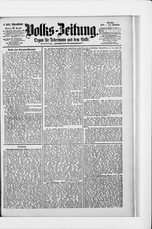 Volks-Zeitung vom 29.08.1898