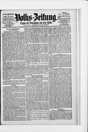 Volks-Zeitung on Aug 30, 1898