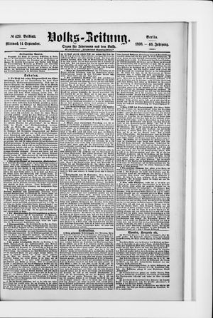 Volks-Zeitung on Sep 14, 1898