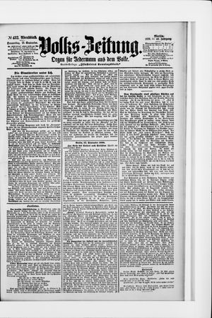Volks-Zeitung vom 15.09.1898