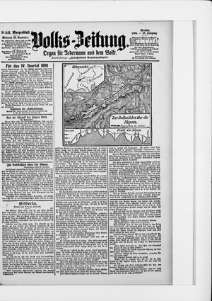 Volks-Zeitung vom 21.09.1898