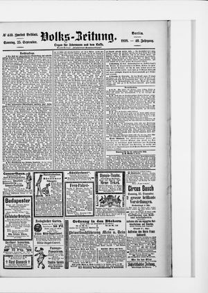 Volks-Zeitung vom 25.09.1898