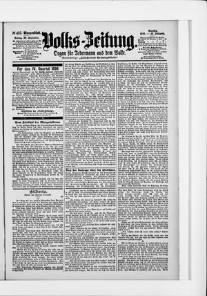 Volks-Zeitung vom 30.09.1898