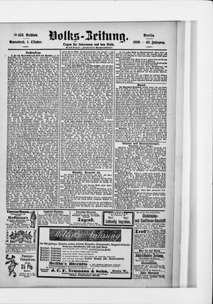 Volks-Zeitung vom 01.10.1898