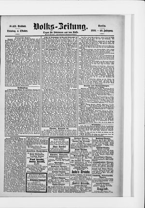 Volks-Zeitung on Oct 4, 1898