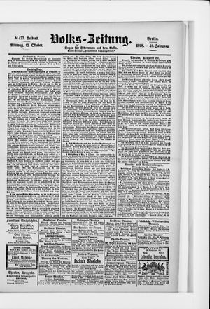 Volks-Zeitung vom 12.10.1898