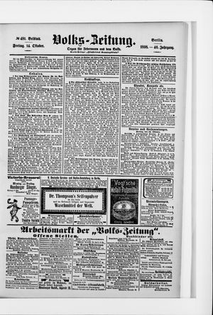 Volks-Zeitung vom 14.10.1898
