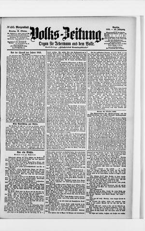 Volks-Zeitung vom 16.10.1898