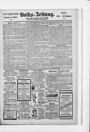 Volks-Zeitung vom 16.10.1898