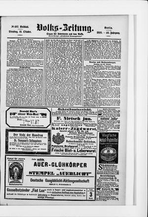 Volks-Zeitung vom 18.10.1898