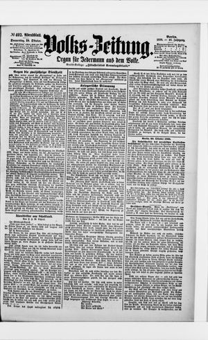 Volks-Zeitung vom 20.10.1898