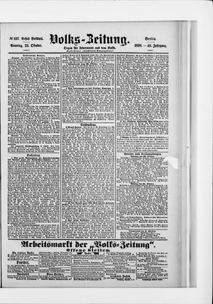 Volks-Zeitung vom 23.10.1898
