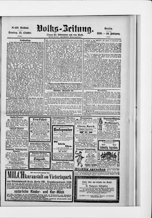 Volks-Zeitung vom 25.10.1898