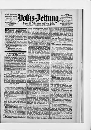 Volks-Zeitung on Oct 27, 1898