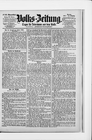 Volks-Zeitung vom 28.10.1898