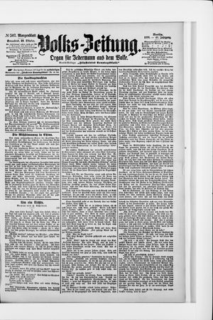 Volks-Zeitung vom 29.10.1898