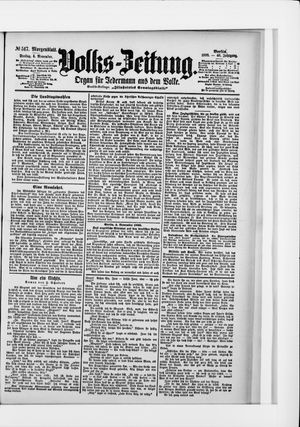 Volks-Zeitung vom 04.11.1898