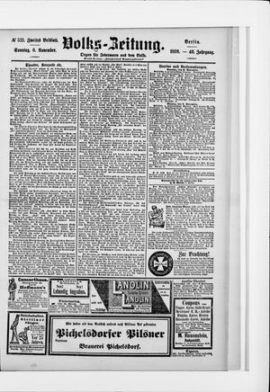 Volks-Zeitung vom 06.11.1898