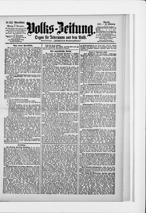 Volks-Zeitung vom 07.11.1898