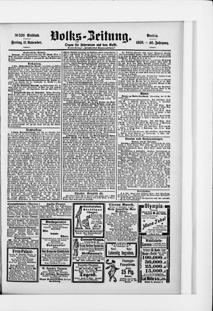Volks-Zeitung vom 11.11.1898