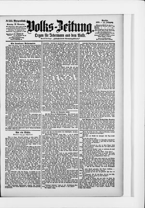 Volks-Zeitung vom 13.11.1898