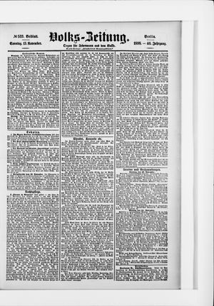 Volks-Zeitung vom 13.11.1898
